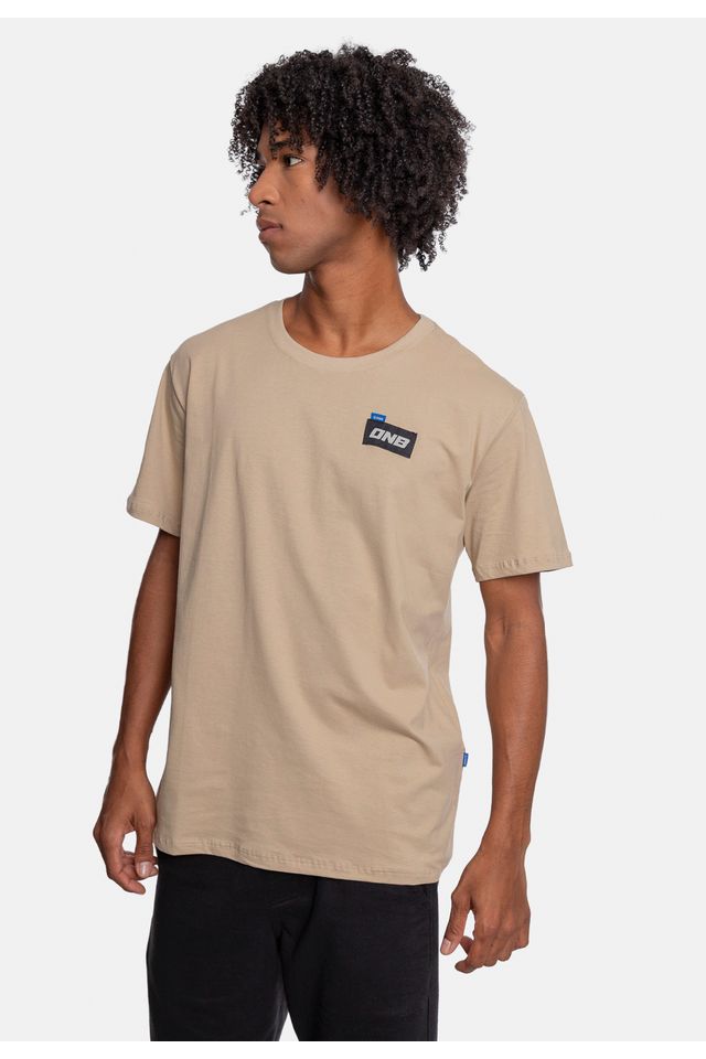 Camiseta-Onbongo-Estampada-Bege