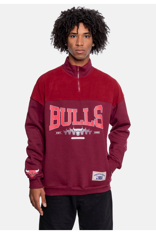 Moletom-NBA-Chicago-Bulls-Vinho