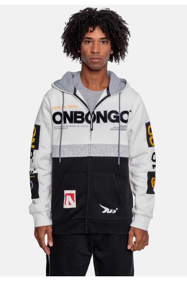 Moletom-Onbongo-Canguru-Aberto-Branca Moletom-Onbongo-Canguru-Aberto-Branca