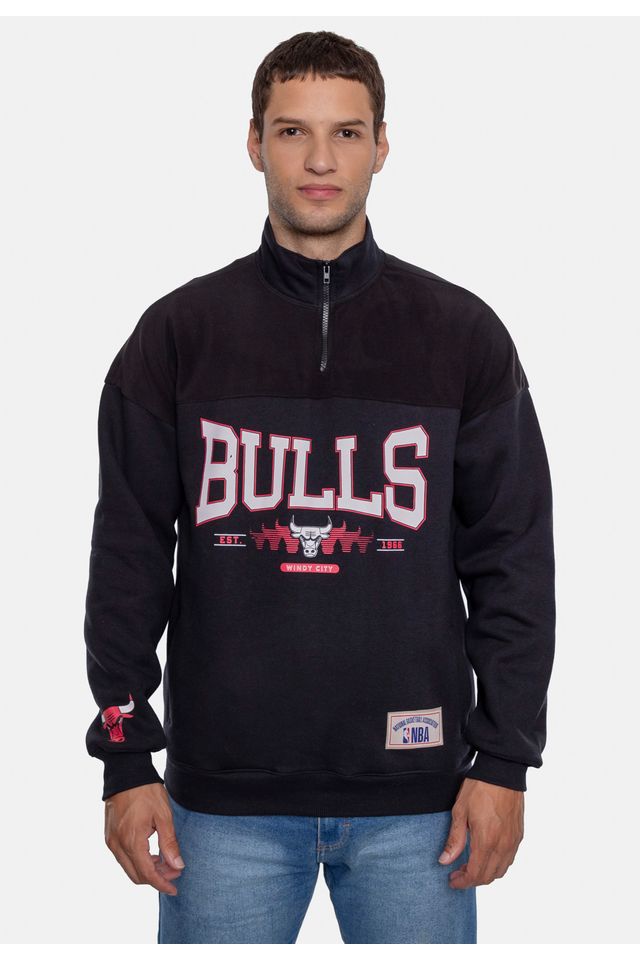 Moletom-NBA-Anorak-Preto