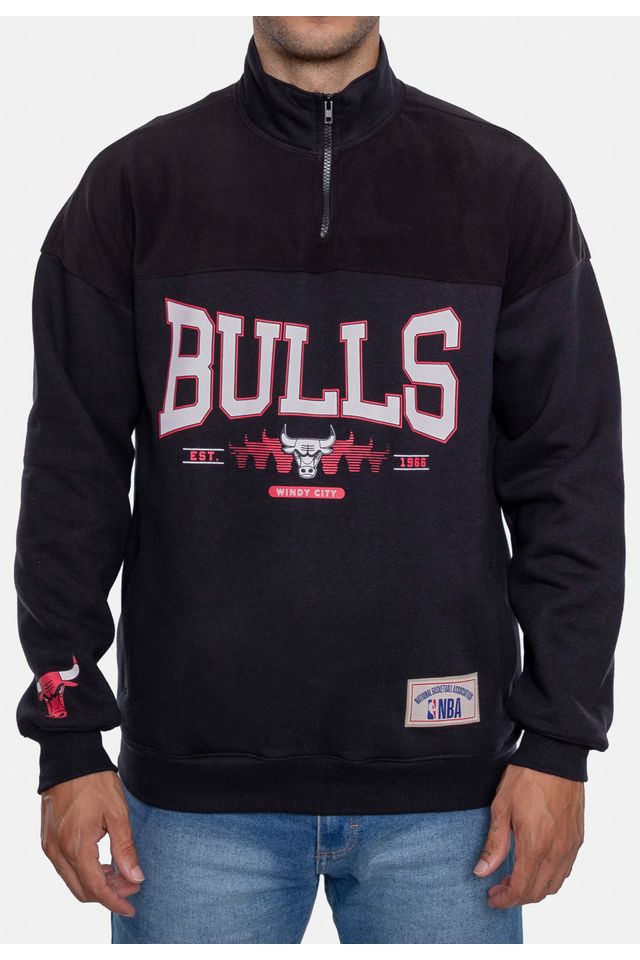 Moletom-NBA-Anorak-Preto