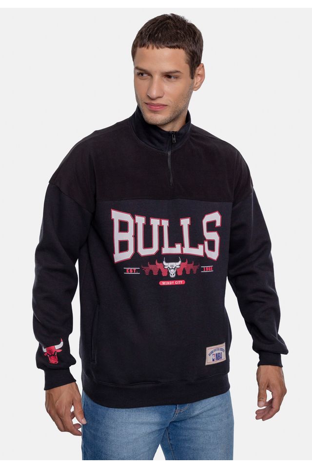 Moletom-NBA-Anorak-Preto