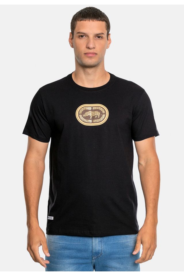 Camiseta-Ecko-Estampada-Preta
