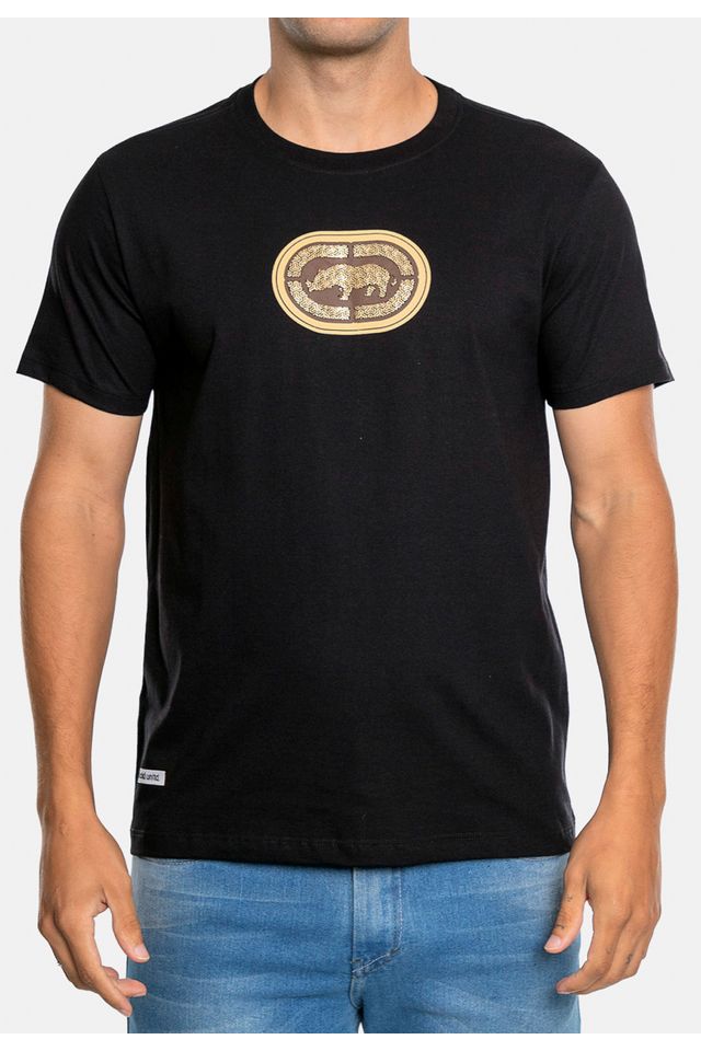 Camiseta-Ecko-Estampada-Preta