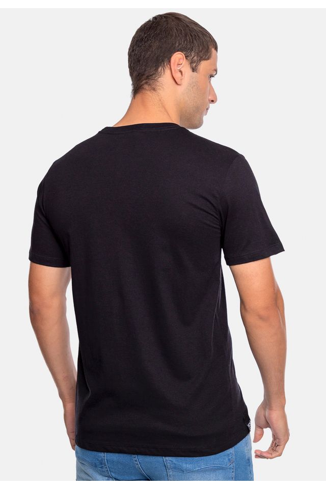 Camiseta-Ecko-Estampada-Preta