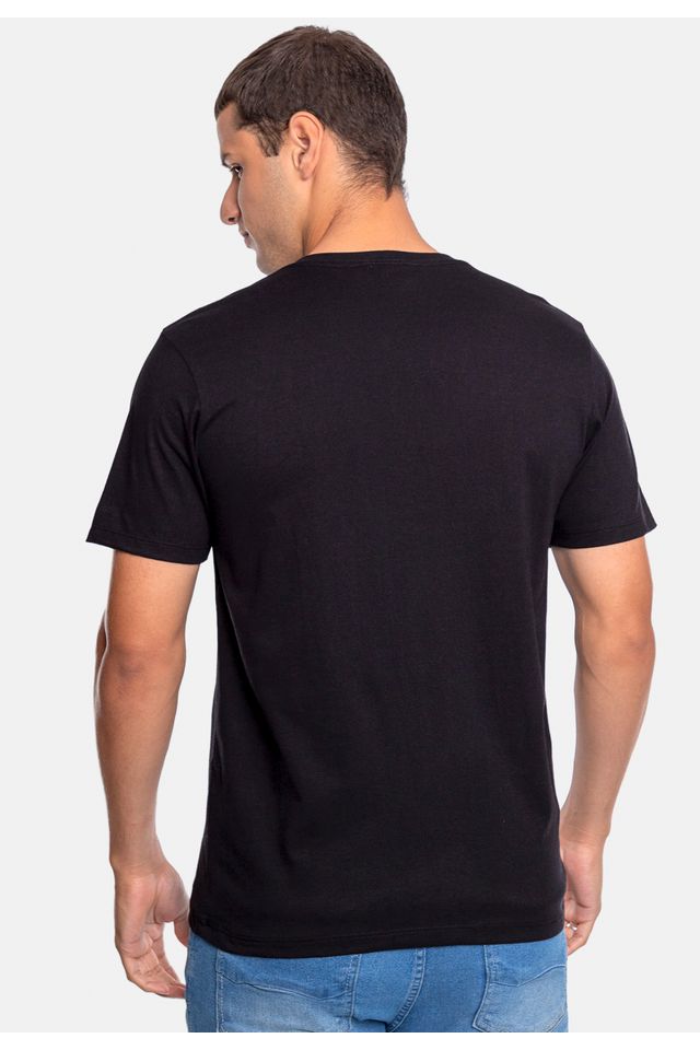 Camiseta-Ecko-Estampada-Preta