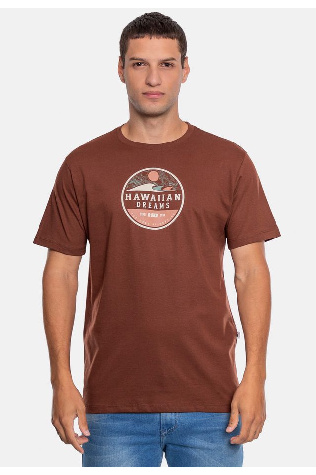 Camiseta-HD-Estampada-Marrom