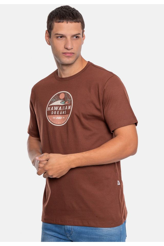 Camiseta-HD-Estampada-Marrom