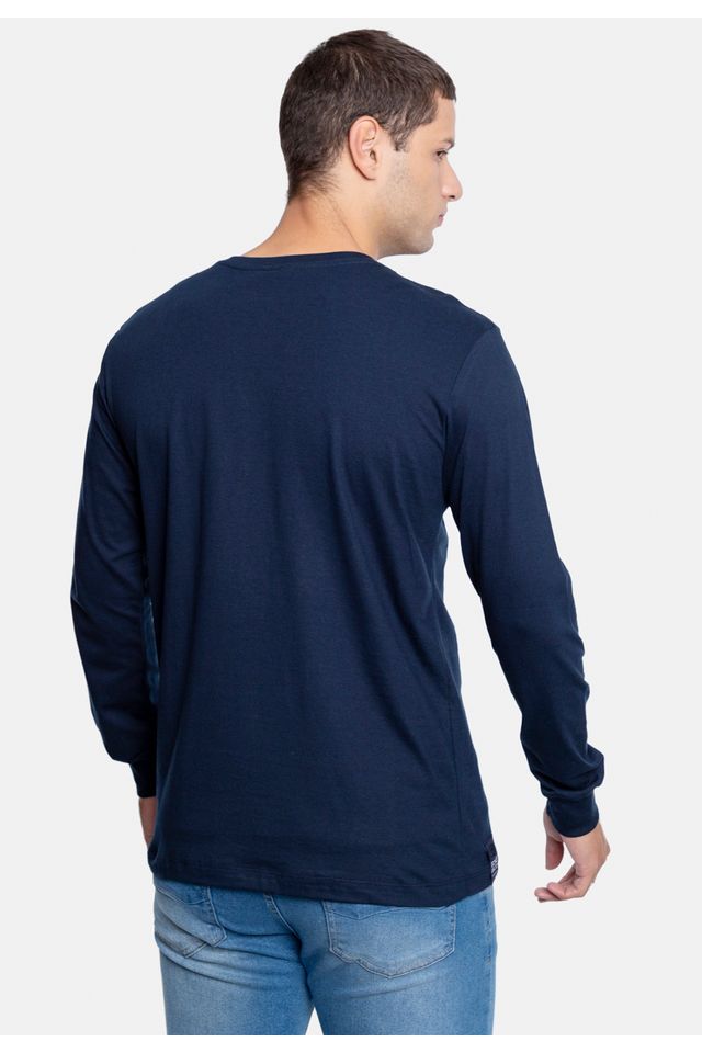Camiseta-Ecko-Manga-Longa-Azul-Marinho