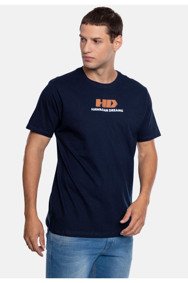 Camiseta-HD-Estampada-Azul-Marinho