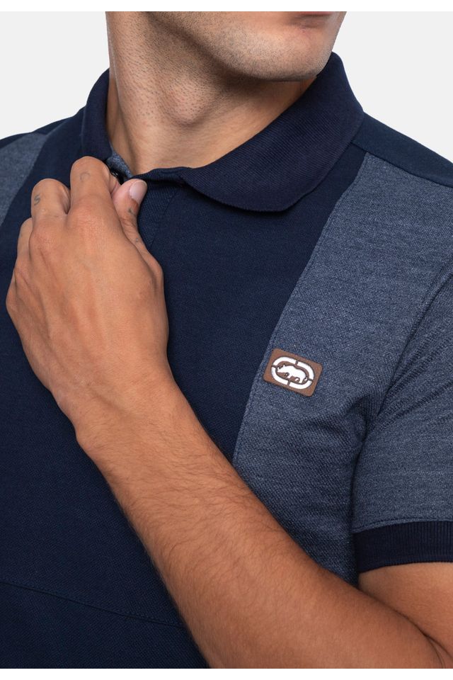 Camisa-Ecko-Polo-Piquet-Especial-Azul-Marinho