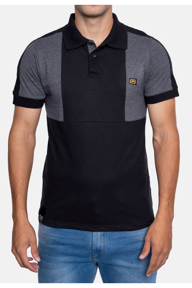Camisa-Ecko-Polo-Piquet-Especial-Preta