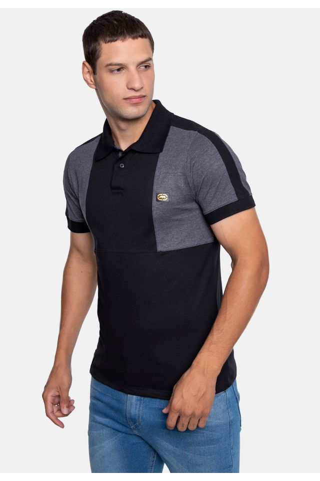 Camisa-Ecko-Polo-Piquet-Especial-Preta