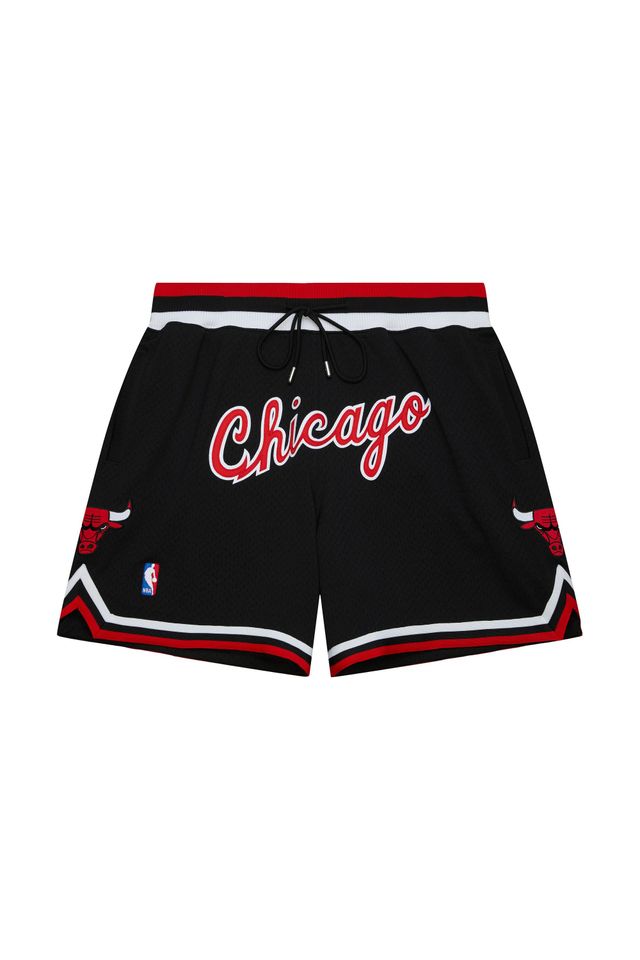 Shorts-Mitchell---Ness-Just-Don-7-Inch-Chicago-Bulls-Preto-com-Vermelho