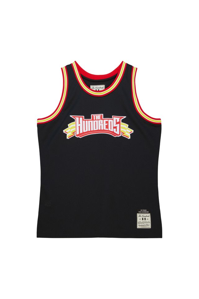 Regata-Mitchell---Ness-The-Hundreds-Jersey-Preta Regata-Mitchell---Ness-The-Hundreds-Jersey-Preta