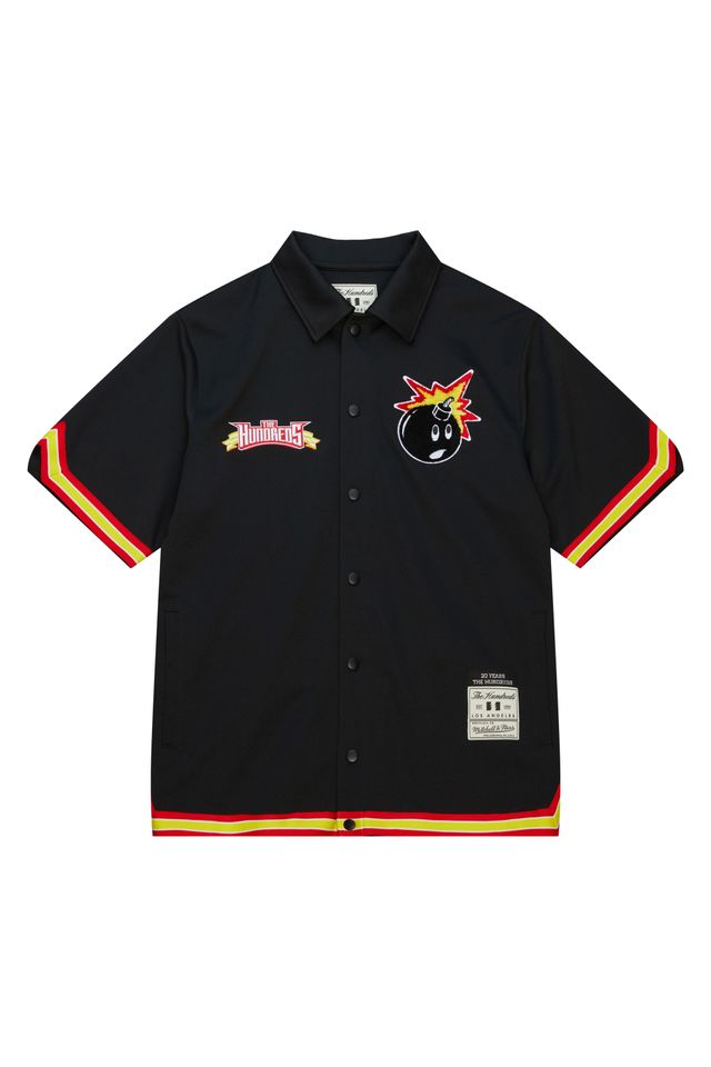 Camisa-Mitchell---Ness-The-Hundreds-Shooting-Shirt-Preta
