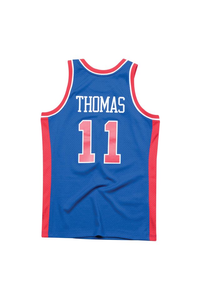 Regata-Mitchell---Ness-Road-Swingman-Jersey-Detroit-Pistons-1988-89-Isiah-Thomas-Azul-Royal