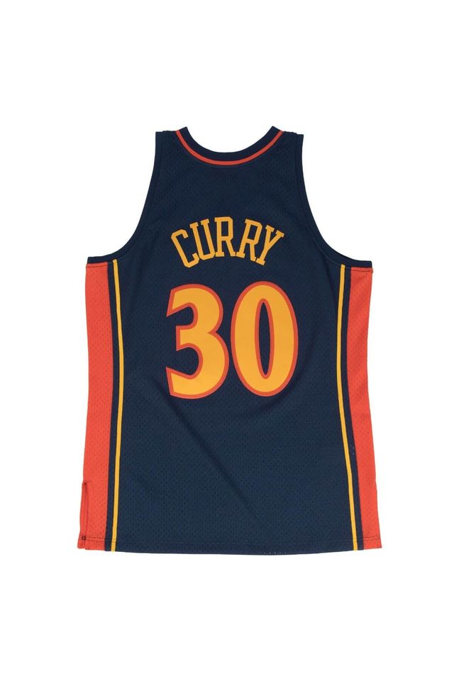 Regata-Mitchell---Ness-Road-Swingman-Jersey-Golden-State-Warriors-2009-10-Stephen-Curry-Azul-Marinho