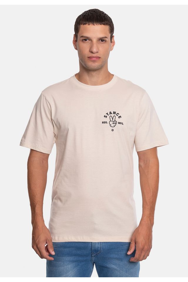 Camiseta-Stance-Finger-Bege