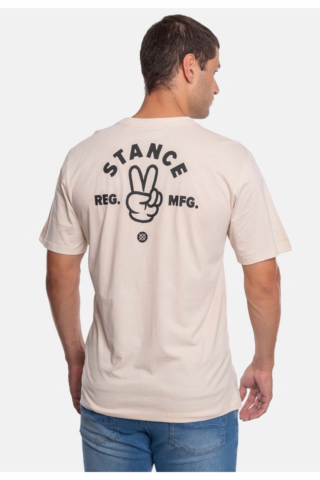 Camiseta-Stance-Finger-Bege