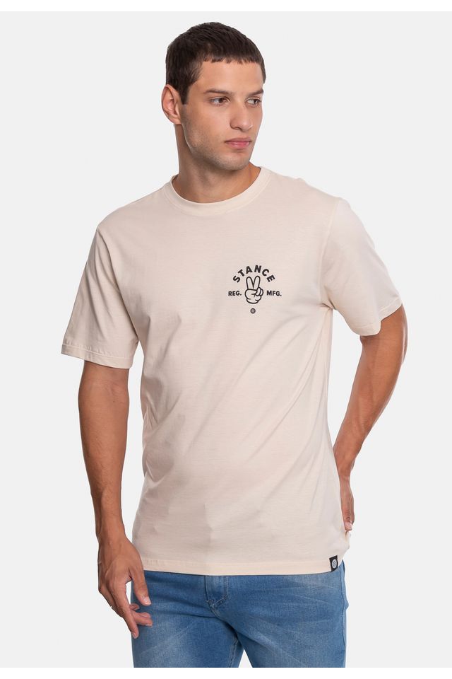 Camiseta-Stance-Finger-Bege