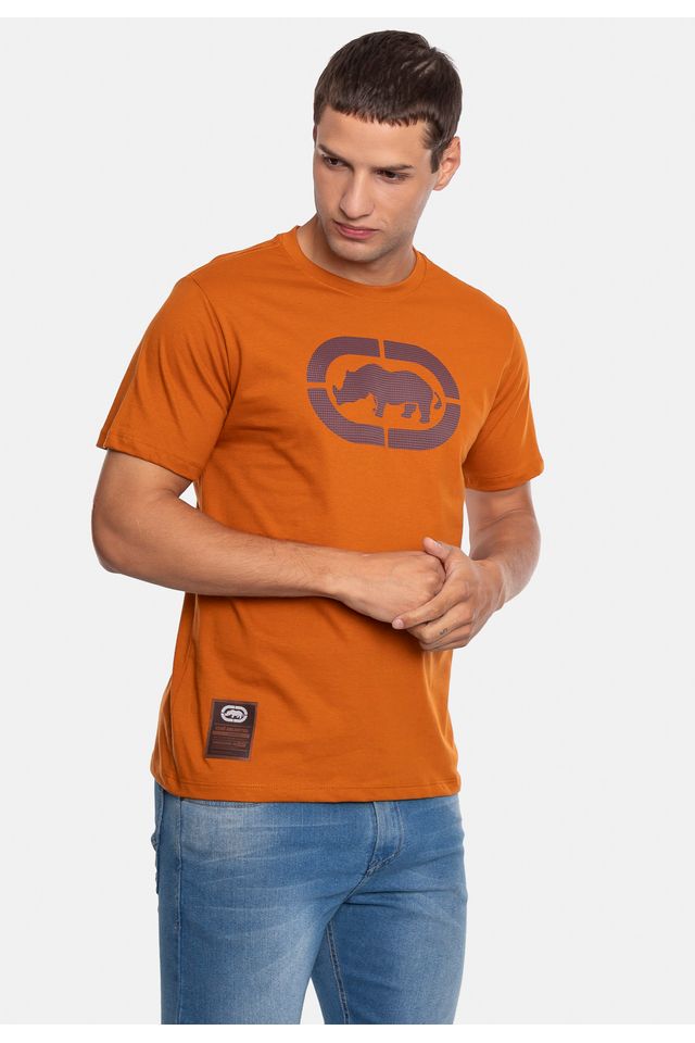 Camiseta-Ecko-Estampada-Caramelo
