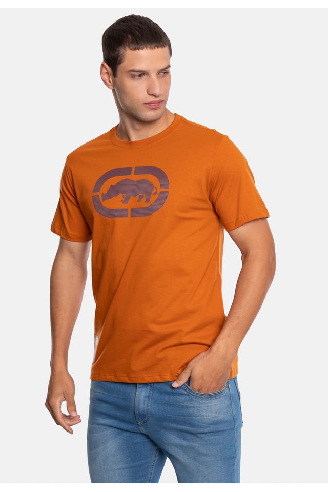 Camiseta-Ecko-Estampada-Caramelo