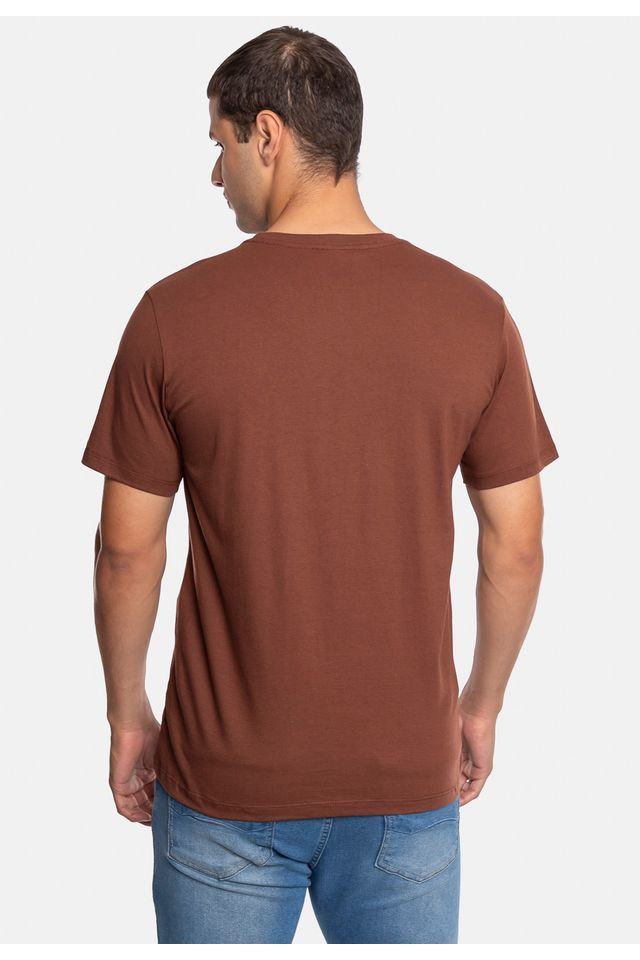 Camiseta-Ecko-Estampada-Marrom