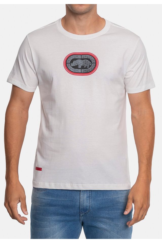 Camiseta-Ecko-Estampada-Branca
