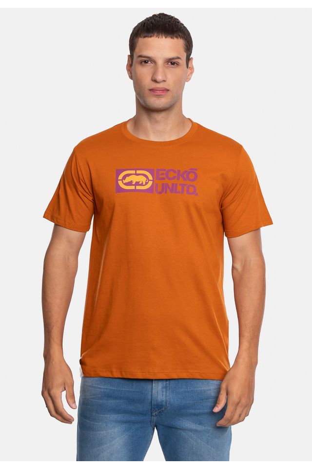 Camiseta-Ecko-Estampada-Caramelo