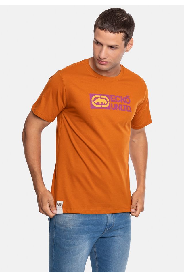 Camiseta-Ecko-Estampada-Caramelo