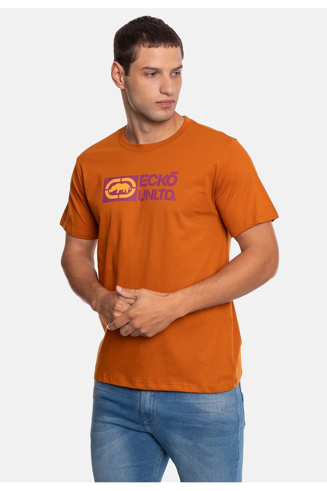 Camiseta-Ecko-Estampada-Caramelo