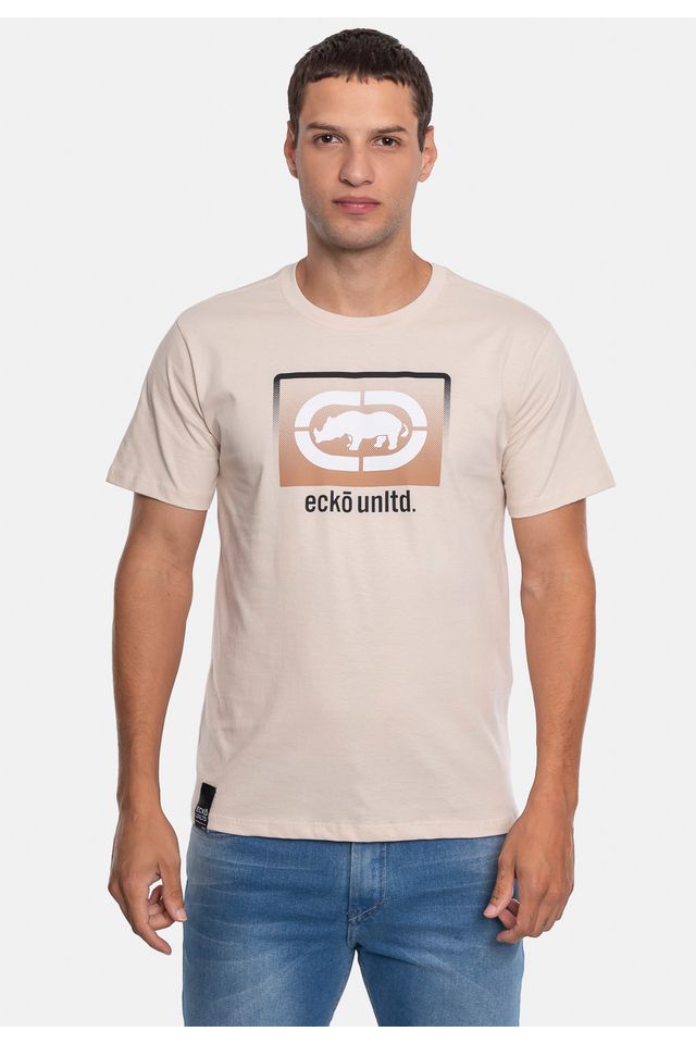 Camiseta-Ecko-Estampada-Areia Camiseta-Ecko-Estampada-Areia