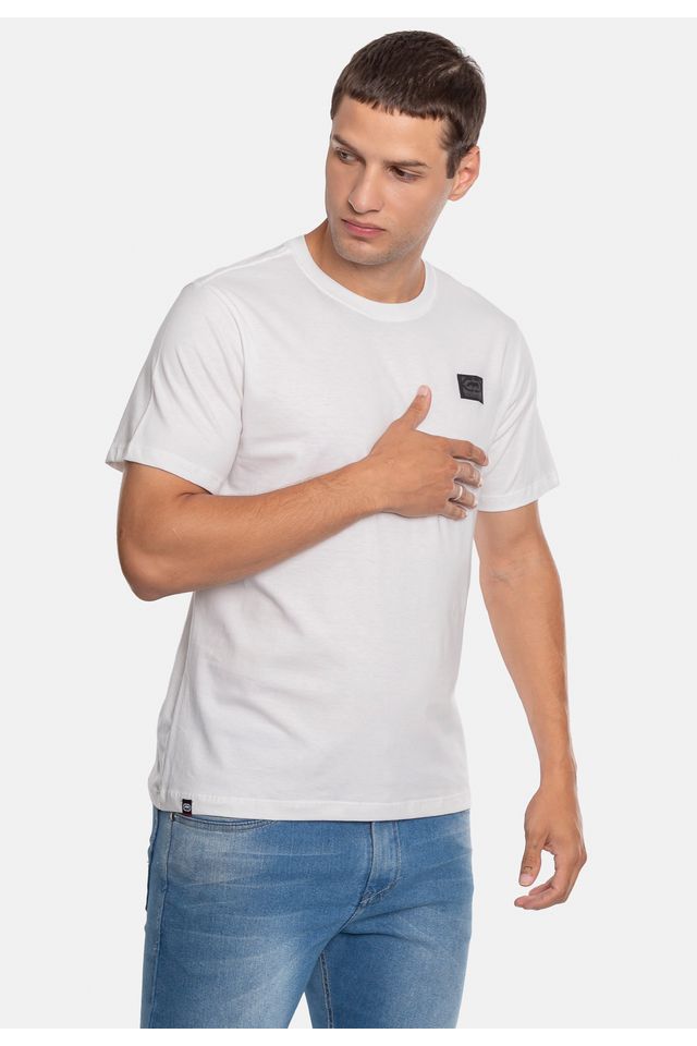 Camiseta-Ecko-Estampada-Branca