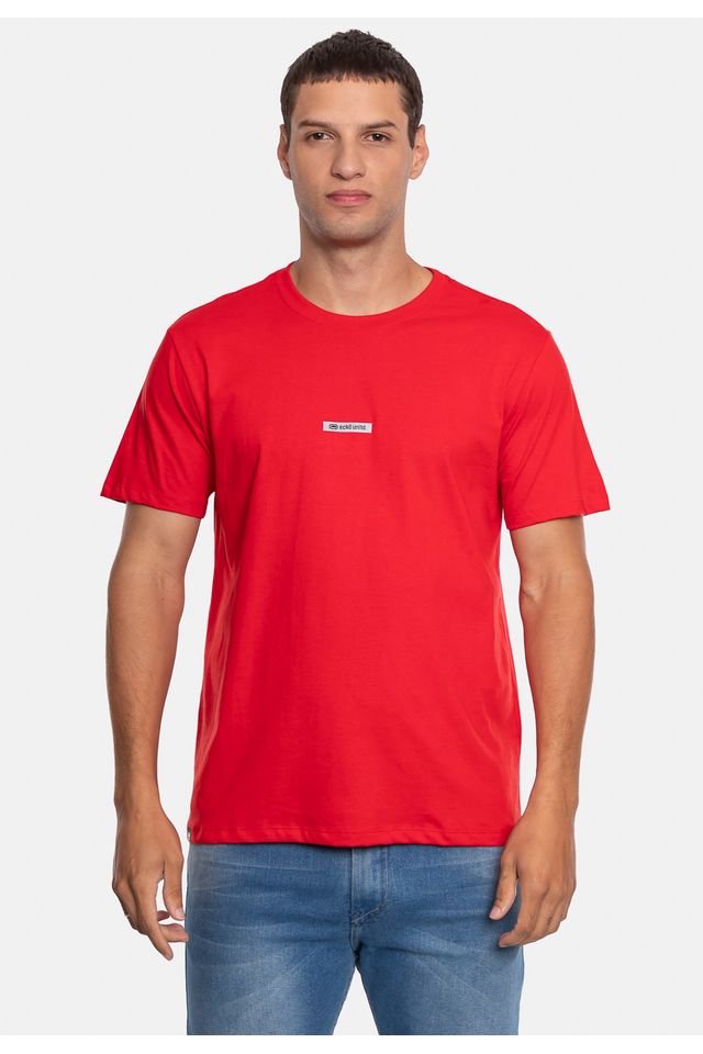 Camiseta-Ecko-Estampada-Vermelha