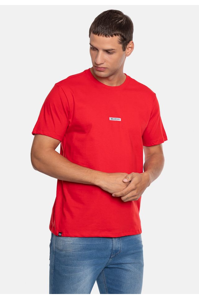 Camiseta-Ecko-Estampada-Vermelha