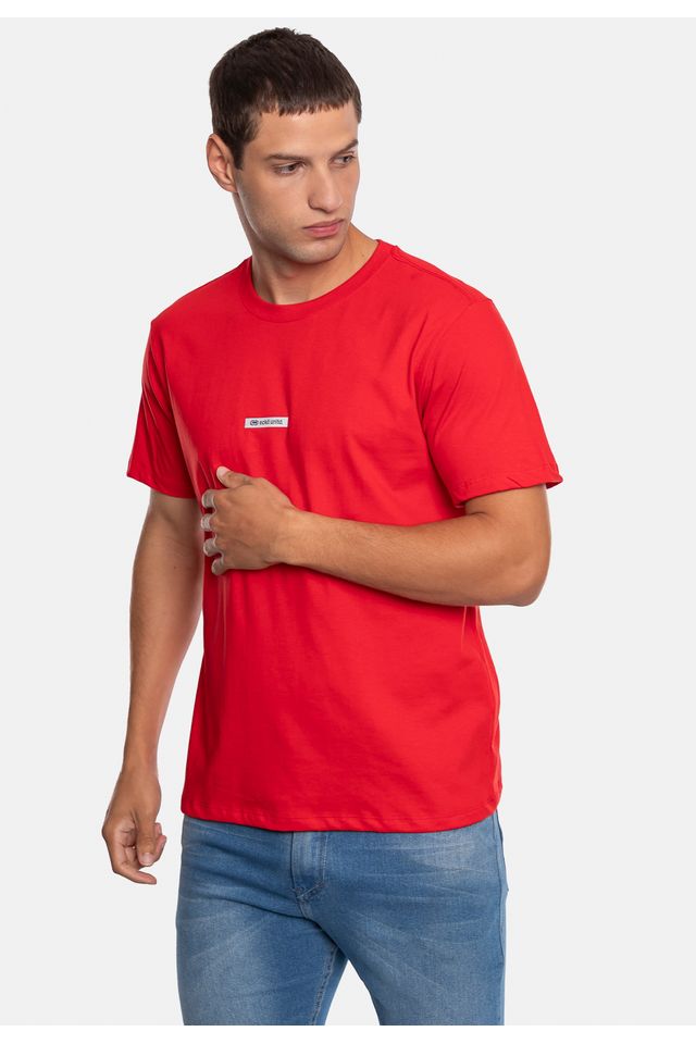 Camiseta-Ecko-Estampada-Vermelha