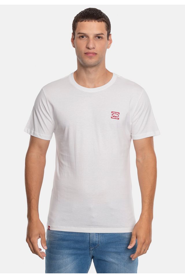 Camiseta-Ecko-Estampada-Branca