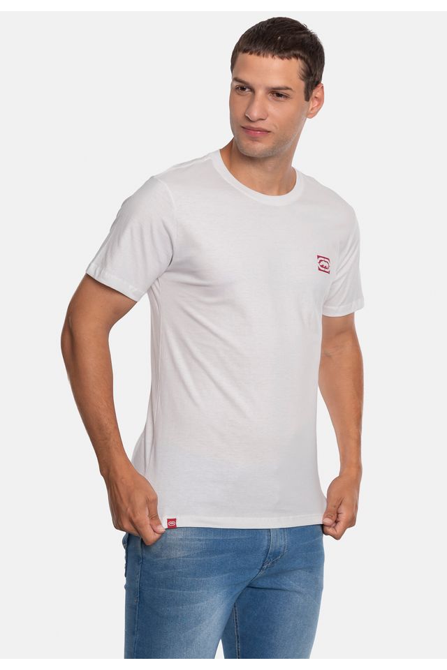 Camiseta-Ecko-Estampada-Branca