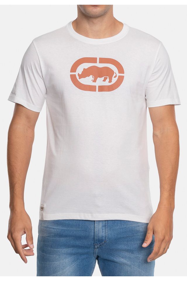 Camiseta-Ecko-Estampada-Branca