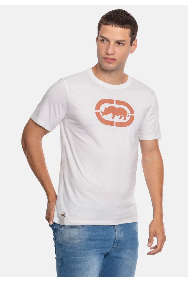 Camiseta-Ecko-Estampada-Branca