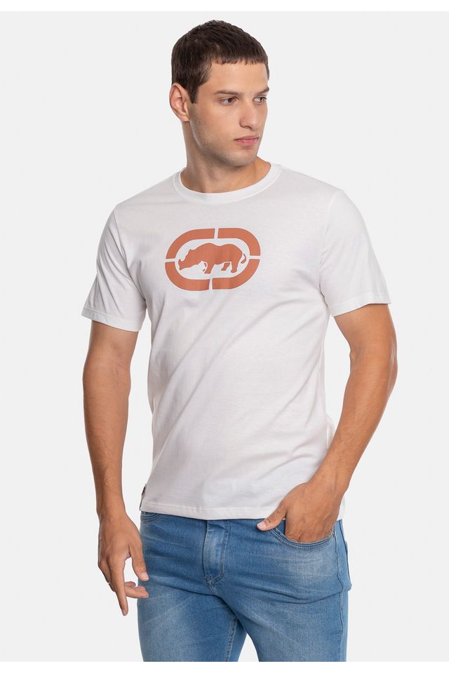Camiseta-Ecko-Estampada-Branca