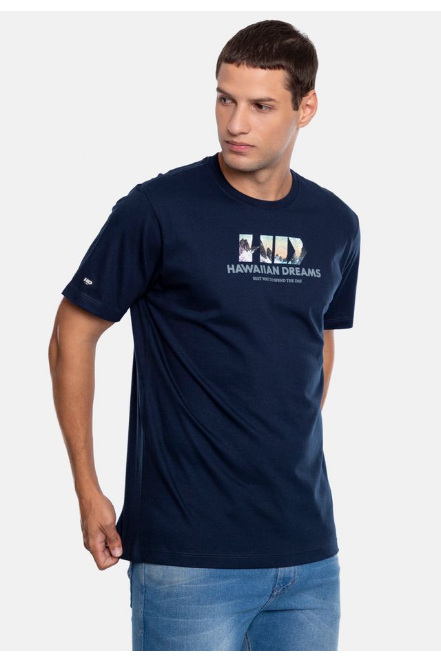 Camiseta-HD-Estampada-Azul-Marinho