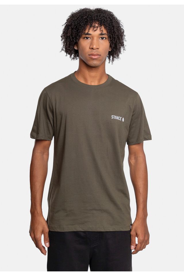 Camiseta-Stance-Mini-Logo-Verde-Militar