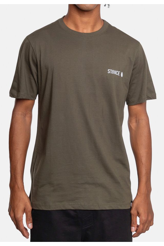 Camiseta-Stance-Mini-Logo-Verde-Militar