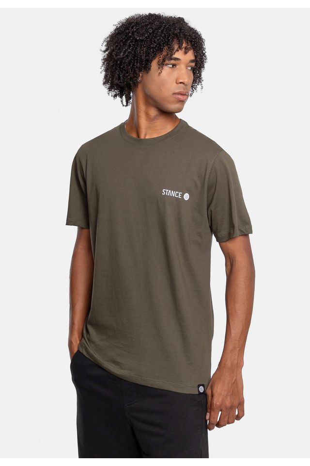 Camiseta-Stance-Mini-Logo-Verde-Militar