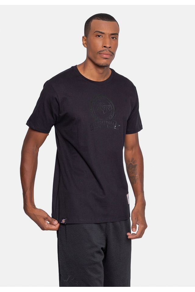 Camiseta-NBA-Estampada-Los-Angeles-Lakers-Preta