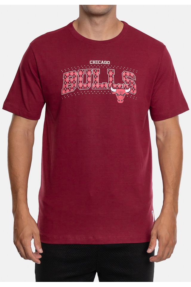 Camiseta-NBA-Estampada-Chicago-Bulls-Bordo