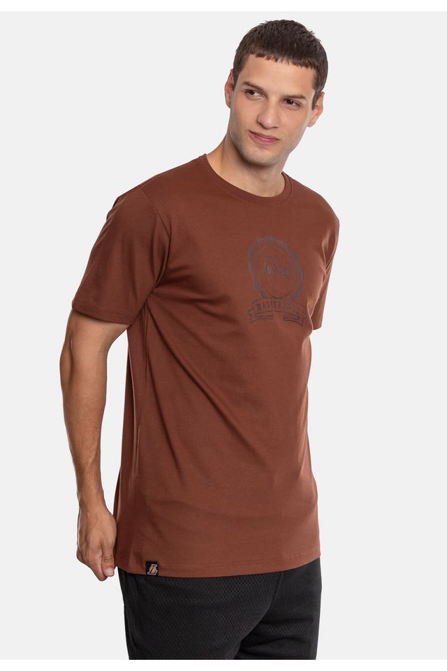 Camiseta-NBA-Los-Angeles-Lakers-Marrom