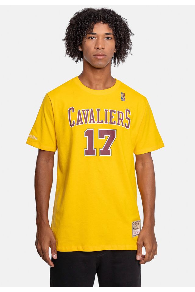 Camiseta-Mitchell---Ness-Name-And-Number-Anderson-Varejao-Amarela Camiseta-Mitchell---Ness-Name-And-Number-Anderson-Varejao-Amarela